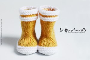 Chaussons bébé laine